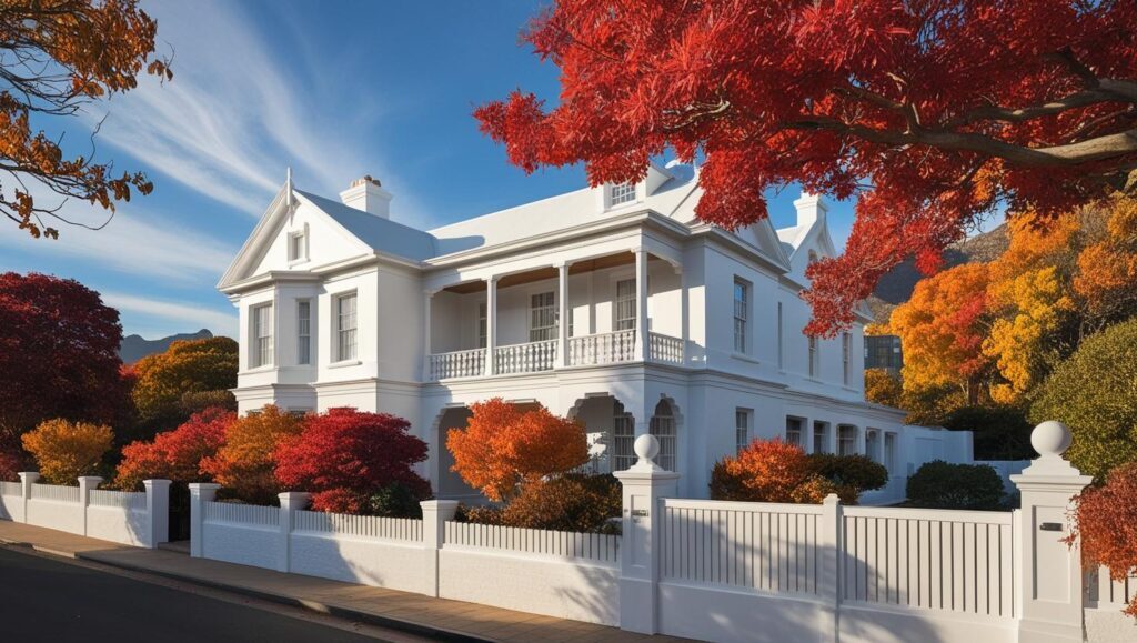 painting and waterproofing - home with a freshly painted exterior